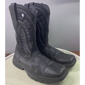 CODY JAMES MEN LEATHER PERFORMANCE WESTERN COWBOY RIDING BOOTS SQUARE TOE 9D (W)